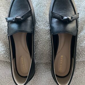 Cole Haan Women's Black Leather Loafers